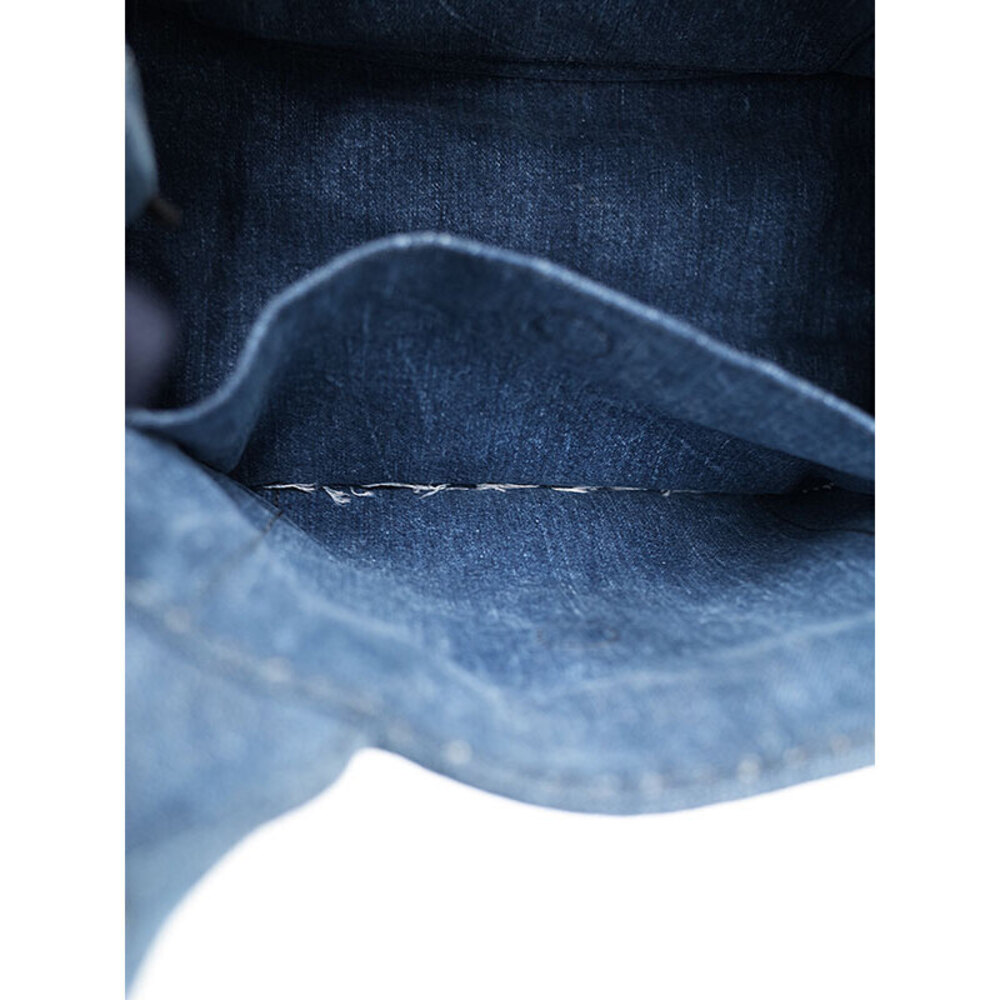 Prada Canapa Convertible 2way Tote Shoulder Bag Denim Blue - Picture 5 of 9